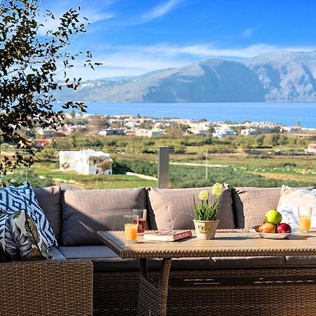Cretan Sunset Villa Heated Pool Dhramia Bagian luar foto