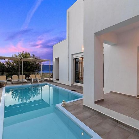 Cretan Sunset Villa Heated Pool Dhramia Bagian luar foto