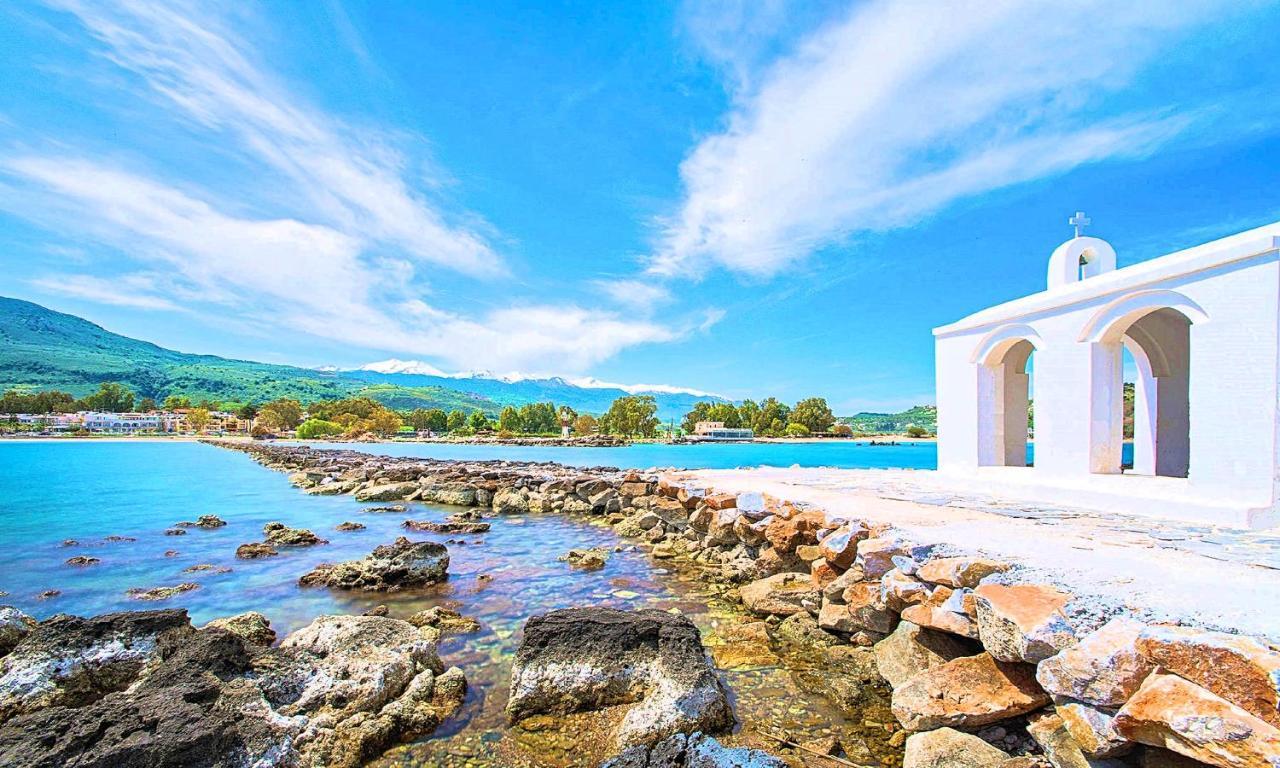 Cretan Sunset Villa Heated Pool Dhramia Bagian luar foto